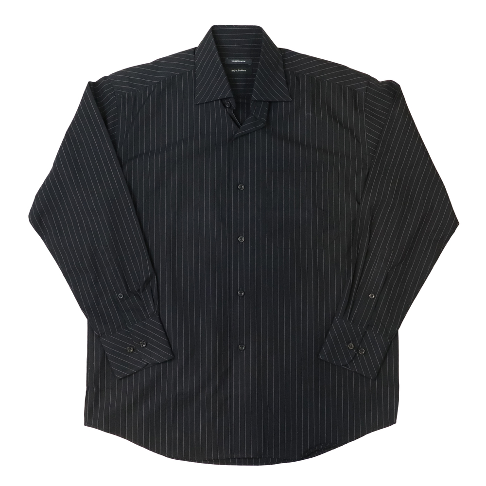 Versace Classic Black Button Up Size 15 1/2